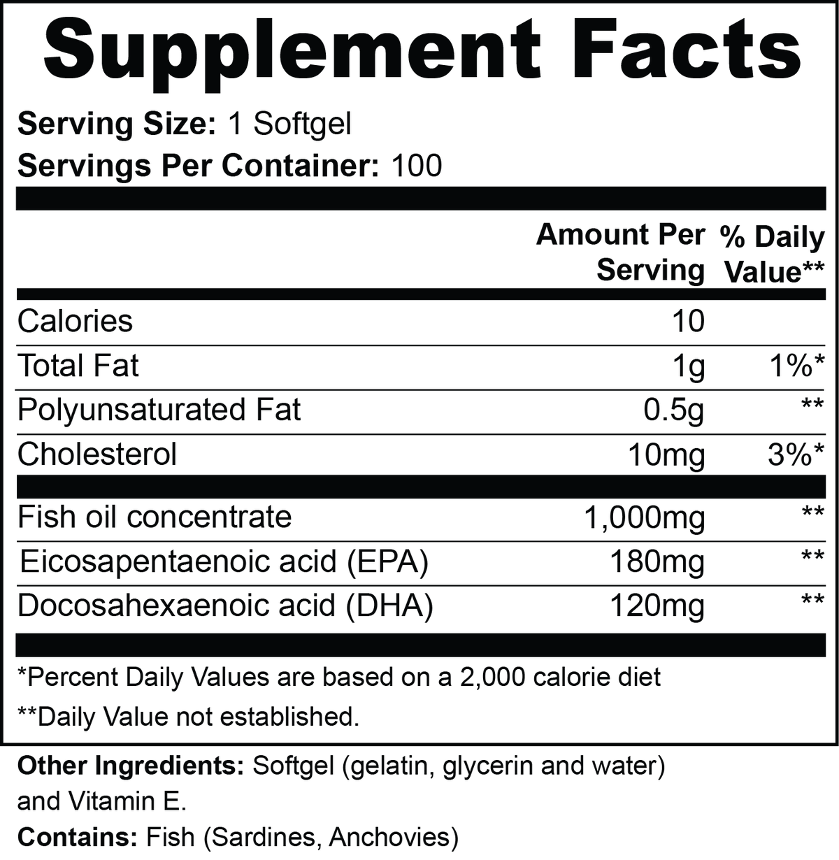 Omega-3 EPA + DHA