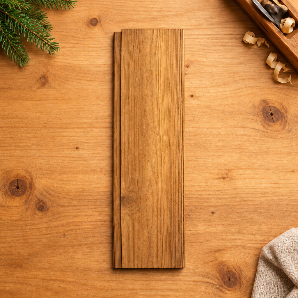 Thermo-Spruce Sauna Wall Wood