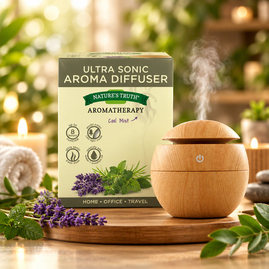 Nature’s Truth Ultrasonic Aroma Diffuser box with cool mist aromatherapy diffuser